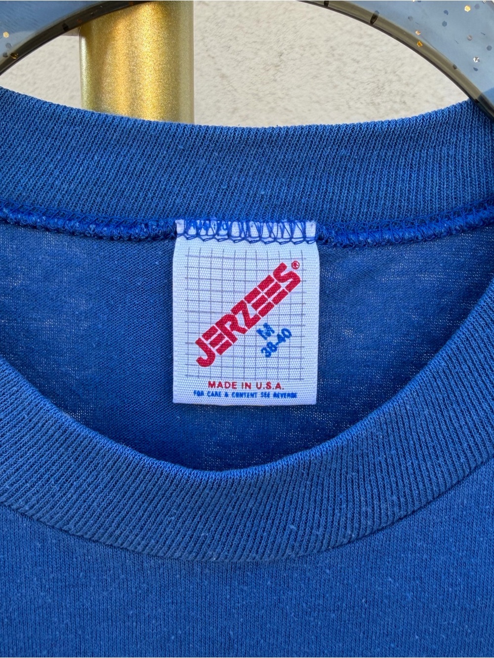 Vintage 90s Jerzees Otter Blue Graphic T-Shirt Y2K Retro Nature Animal Wildlife - Picture 2 of 8